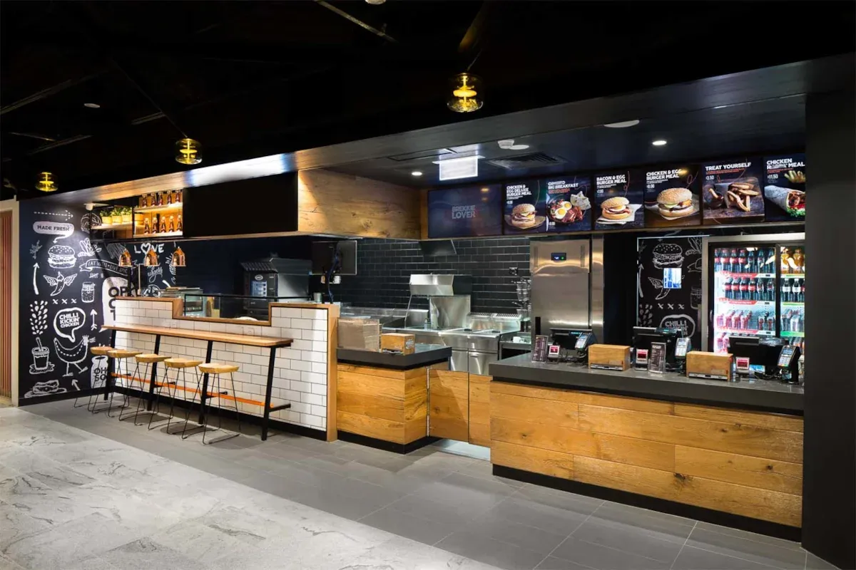 New store fitout with modern fixtures and equipment