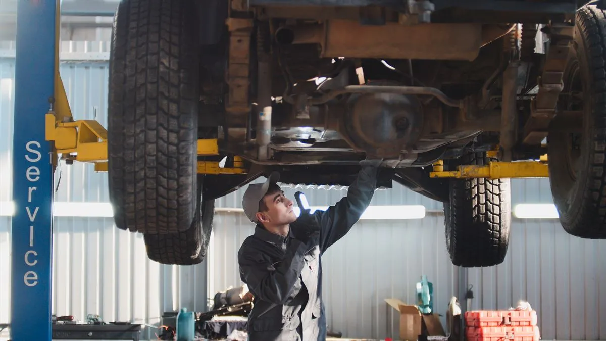 Mechanic working in a growing automotive business