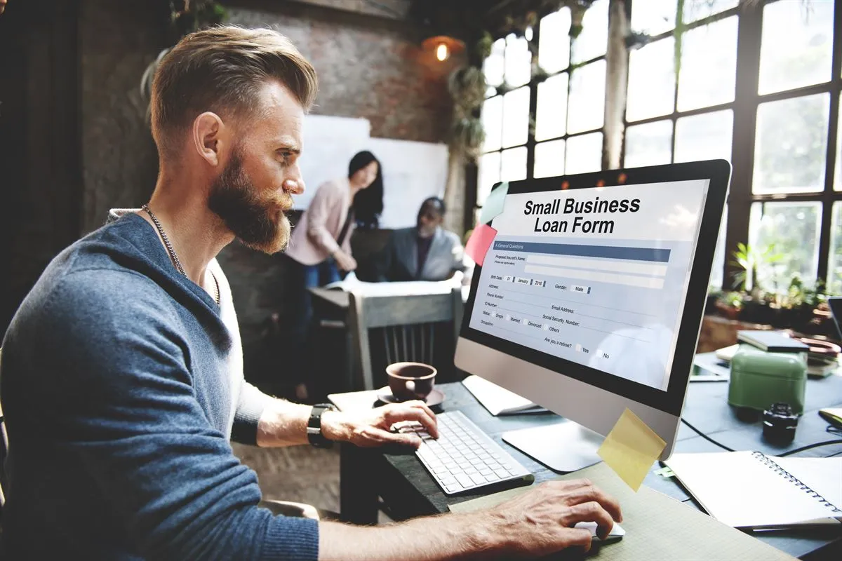 Business owner reviewing finance options
