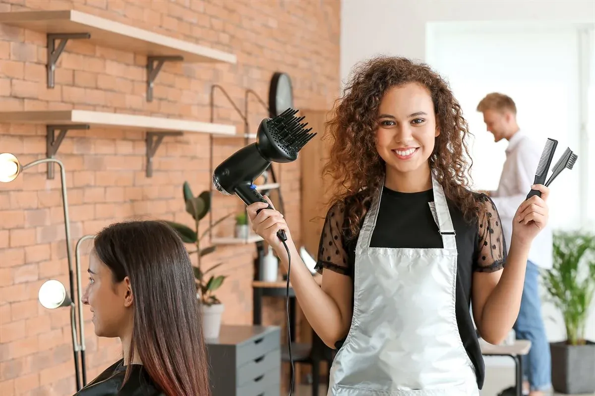 Young business owner in her salon